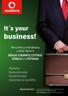 Vodafone - Suchen Filialleiter, Businessberater u. Kundenberater