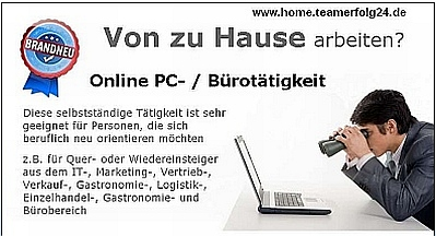 Kaufmännisch arbeiten am PC von zu Hause, Vollzeit od. Teilzeit