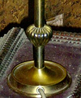 Alte lampe bernsteinfarben