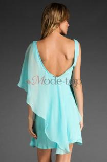 Mitte Rücken Chiffon modernes informelles sexy Cocktailkleid