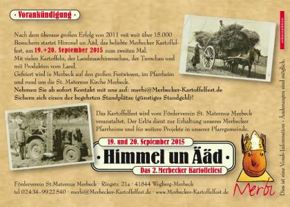 Merbecker KArtoffelfest 19./20. September2021