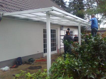 # Überdachung 5 x 4 M - aus Alu und Policarbonatplatten - von BLASK ® aus Polen 
