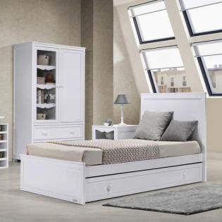 Landhausstil: Baby- und Kinderbett (Umbaubar zum Jugendzimmer) 'Romantica'