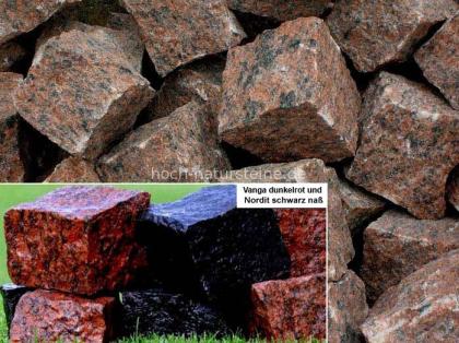 Granit Pflastersteine, Mauersteine, Platten und mehr ... Natursteine