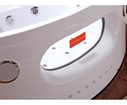 Badewanne 155x155x66 Wanne Whirlpool Jacuzzi Eckwanne Beleuchtung 30xDüsen isoli