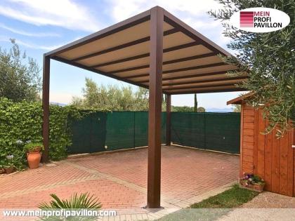 Pavillon 5x6 Überdachung Pagodenzelt Festzelt Pvc Terrassendach Pergola Terrasse