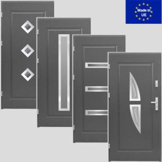 Tür Haustür R5/ R6/ R7/ R8 Eingangstür Stahltür 80 90 Modern 5 Farben Weiß