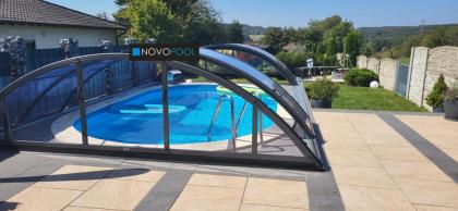Albixon Pool Überdachung Klasik B 8, 60x 4, 71 Gratis Dolphin E10 Vivapool Ausve