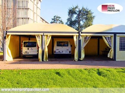 Pavillon 5x5 Überdachung Pagodenzelt Pvc Terrassendach Pergola Terrasse Restaura