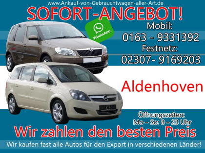 Kaufe jedes Auto Aldenhoven | Ankauf von Autos Aldenhoven - Fairen Preis verkauf