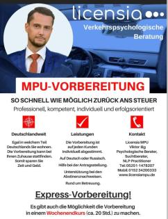 MPU Vorbereitung in ganz Deutschland