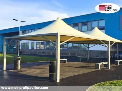 Pavillon 6x6 Überdachung Pagodenzelt Festzelt Pvc Terrassendach Pergola Terrasse