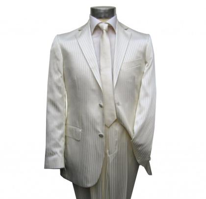 Glanz HOCHZEITSANZUG MUGA o.Bundfalte Gr.50 Creme/ Ivory