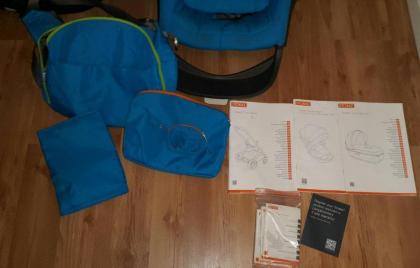 Stokke Crusi Urban Blue + aller Zubehör