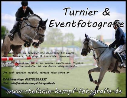 Turnier & Veranstaltungs Fotografie Kurse, Lehrgänge etc.