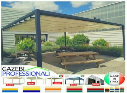 Pergola 5x5 Pavillon Zelt Restaurant personalisierte Farbe Stahl Pvc Café Garten