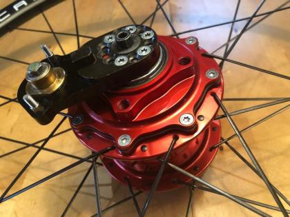 Rohloff Highend-Carbon Laufradsatz, Gates, neuwertig, 650B (27, 5
