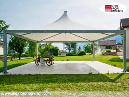 Pavillon 14x14 Überdachung Pagodenzelt Festzelt Pvc Terrassendach Pergola Terras
