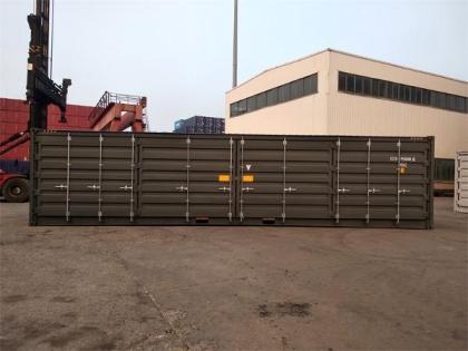 40 Fuß High Cube Side Door Container Seecontainer All doors open