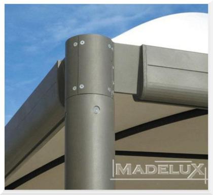 Pavillon Dubai Stahl personalisierte Farben professionell neu Zelt 5x5