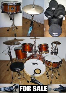 Schnäpchen!!! Drumset+Zubehör+Extras 