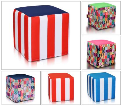 Hocker Sitzhocker Dekohocker Sitzwürfel Würfel Cube Bank Block
