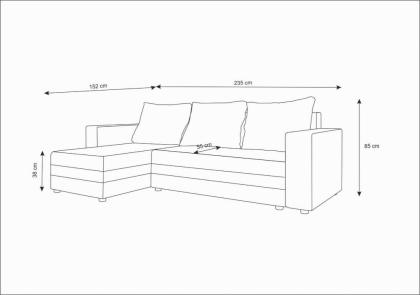 Sofa Couch Wohnzimmersofa Schlafsofa ausziehbar Ecksofas mit Schlaffunktion
