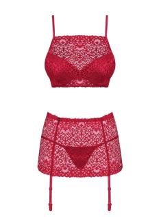 Set OBSESSIVE LIVIDIA BH + String + Strumpfhalter BH-Set S/ M L/ XL