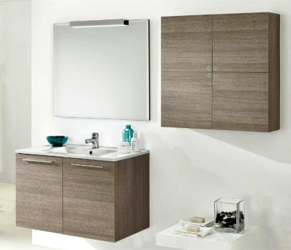Modernes Badmöbel Manhatten mit Spiegelschrank