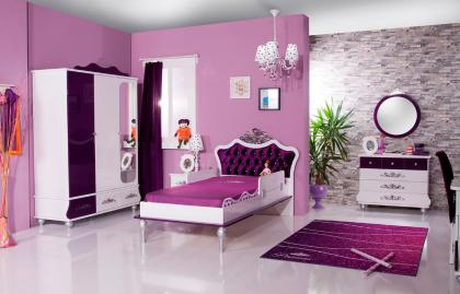  Kinderzimmer Spar Set Prinzessin Anastasia Mädchenzimmer lila 2-tlg von http://