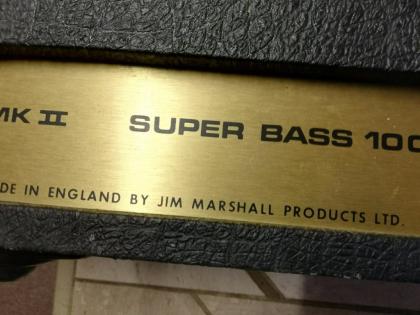 Marshall JMP 2 Super Bass 100 Watt 1979