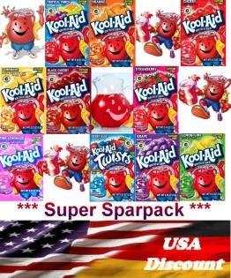 KOOL AID - Das ORIGINAL Getränke Pulver Zuckerfrei Coolaid Limonade aus USA