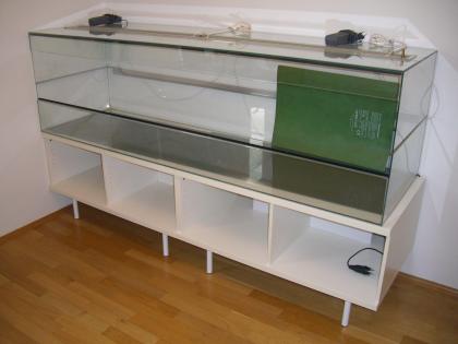Glas Terrarium 210cm x 60cm x 60cm (optimal z.B. für Landschildkröten)