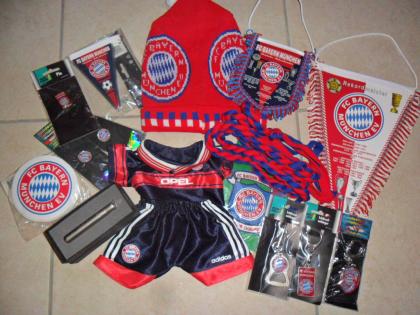 FC Bayern Fanartikel 15 Artikel Hammer Teile neu und gebraucht