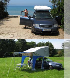 Autocamp Travel Deluxe Dachzelt, absolut neuwertig, in grau / blau 