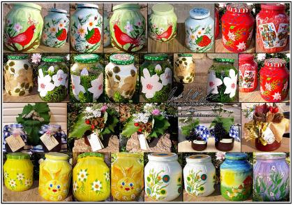 Kunstvoll handbemalte Antike Dekorationen! Shabby Chic, Vintage, ...