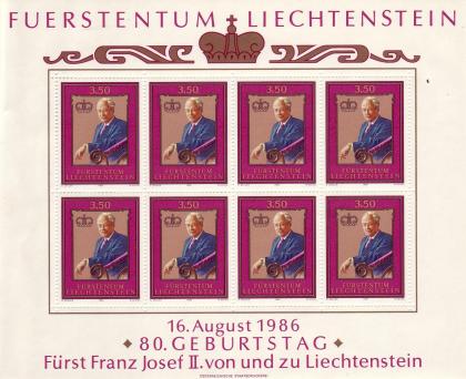 Kleinbogen 903 Fürstentum Liechtenstein, postfrisch