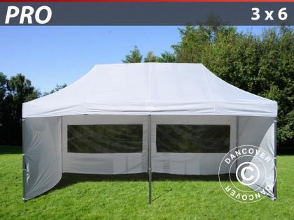 FleXtents Pro Pack 3x6 m mit 6 Wänden. Weiß