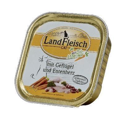 Landfleisch Cat Schlemmertopf Geflügel & Entenherz 30 x 100g