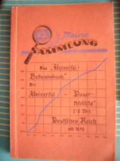 Antiquarische  Universal   Dauerfehlliste Deutschland 1872 - 1947  