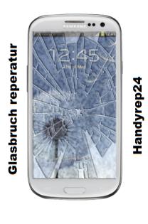 Samsung Galaxy s3  Blau/Weiß  Glasbruch reparatur Glas lcd bildschirm