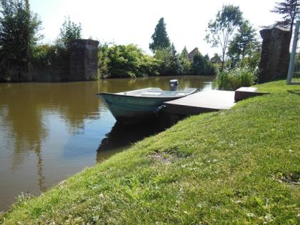 Ferienhaus direkt am Fluss, Nordsee, Greetsiel - Eilsum, Boot vorhanden, Fahrräd