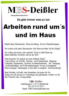 Handwerker, Hausmeister, Hausverwaltung, Dienstleistungen,