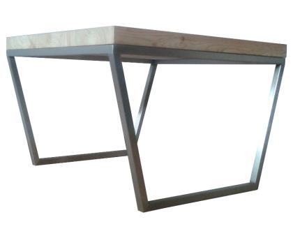 Modern Couchtisch aus Lärche Loft Metall