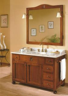 Arredo bagno in legno