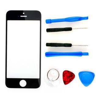 IPhone 5 Display Glas + Werkzeug Set Ersatzglas schwarz