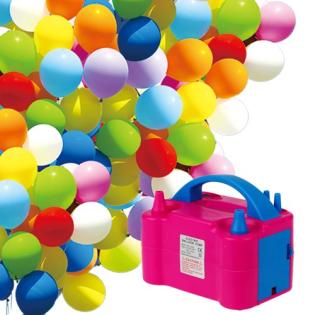 Ballonpumpe elektrisch Luftballonpumpe rosa 600W