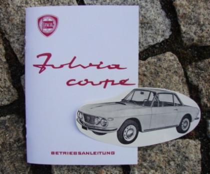 Betriebsanleitung Lancia Fulvia Coup  / 1965