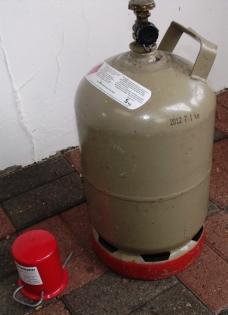 5 kg Propangasflasche 5kg Gasflasche Eigentumsflasche gebraucht 50% voll