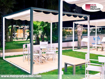 Pergola 5x4 Überdachung Pavillon Terrassenüberdachung Zelt Terrasse Sonnenschutz